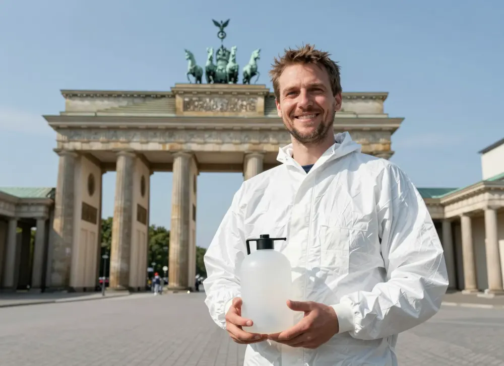 Schädlingsbekämpfer in Berlin am Brandenburger Tor